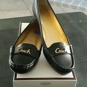 Coach leather flats